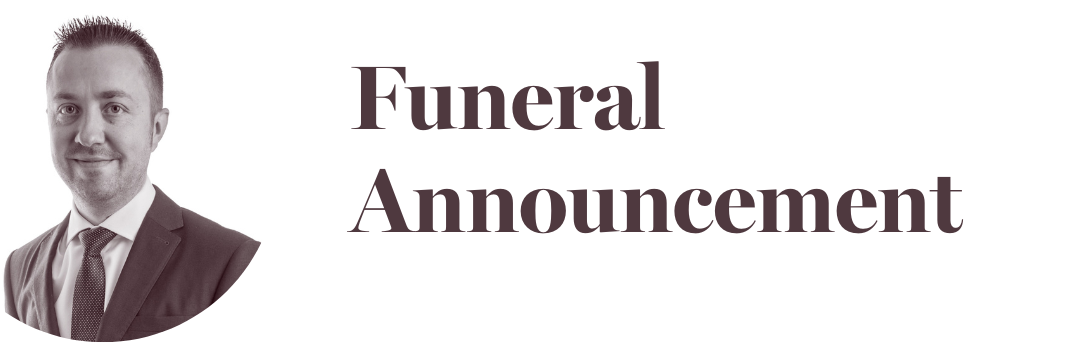 Funeral Announcement