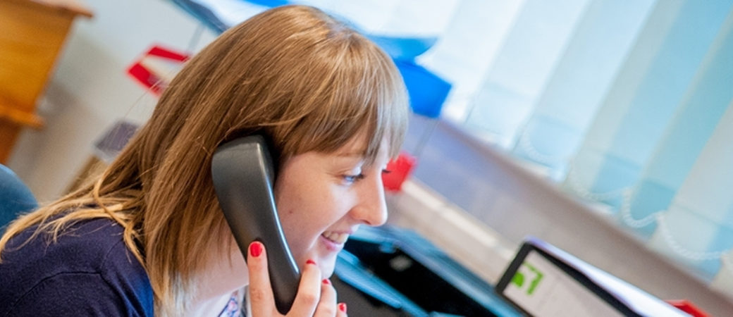 Lady talking on the phone