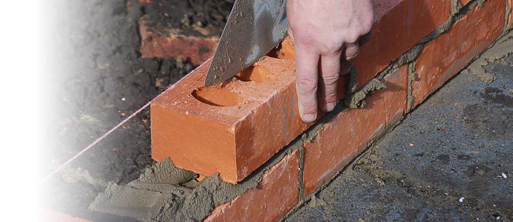 Construction bricklaying