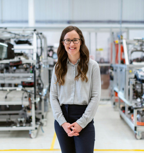 Woman working in a manufacturing business