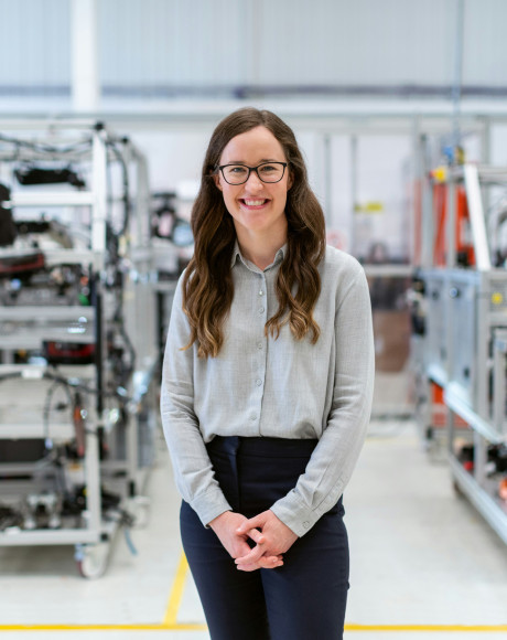 Woman working in a manufacturing business