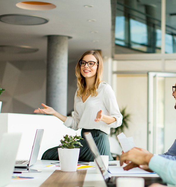 Corporate business meeting