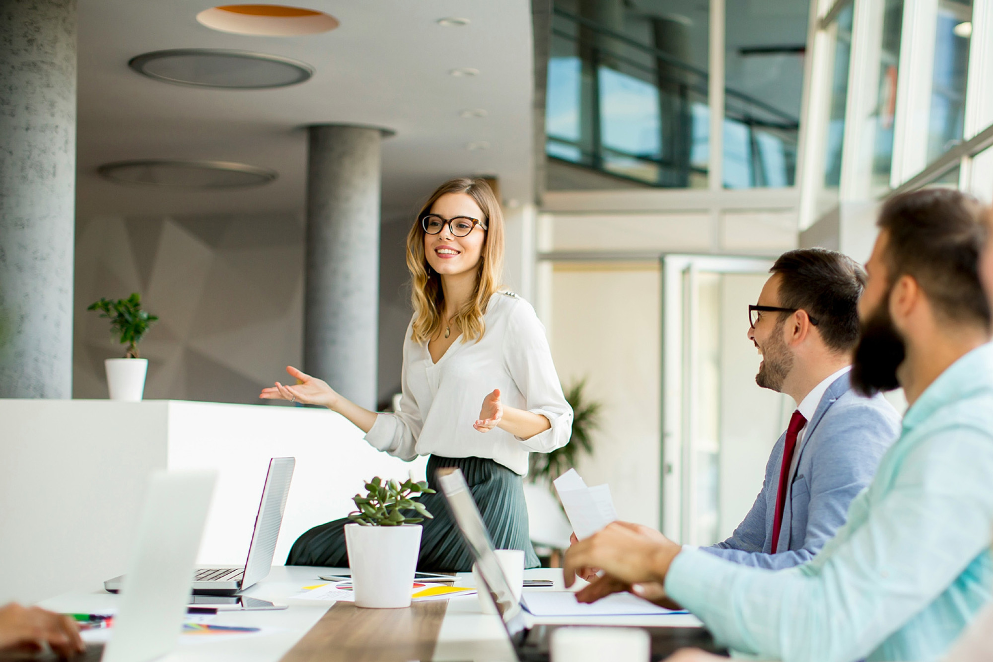 Corporate business meeting