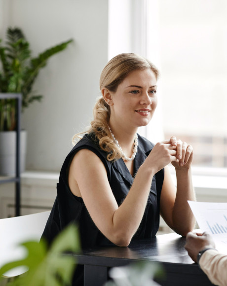 Office worker in a meeting