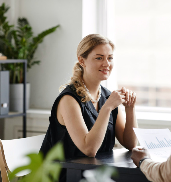 Office worker in a meeting