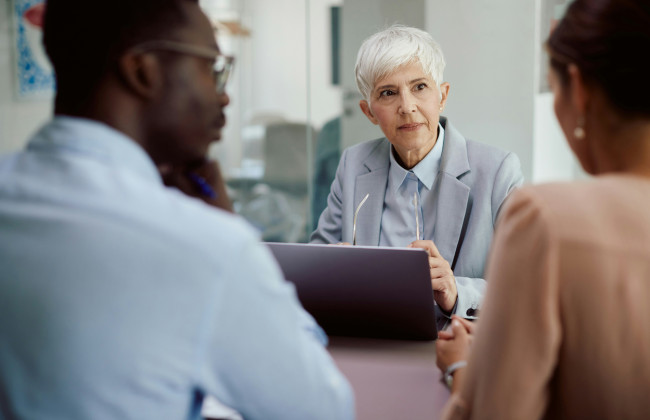 Accountant performing an internal audit