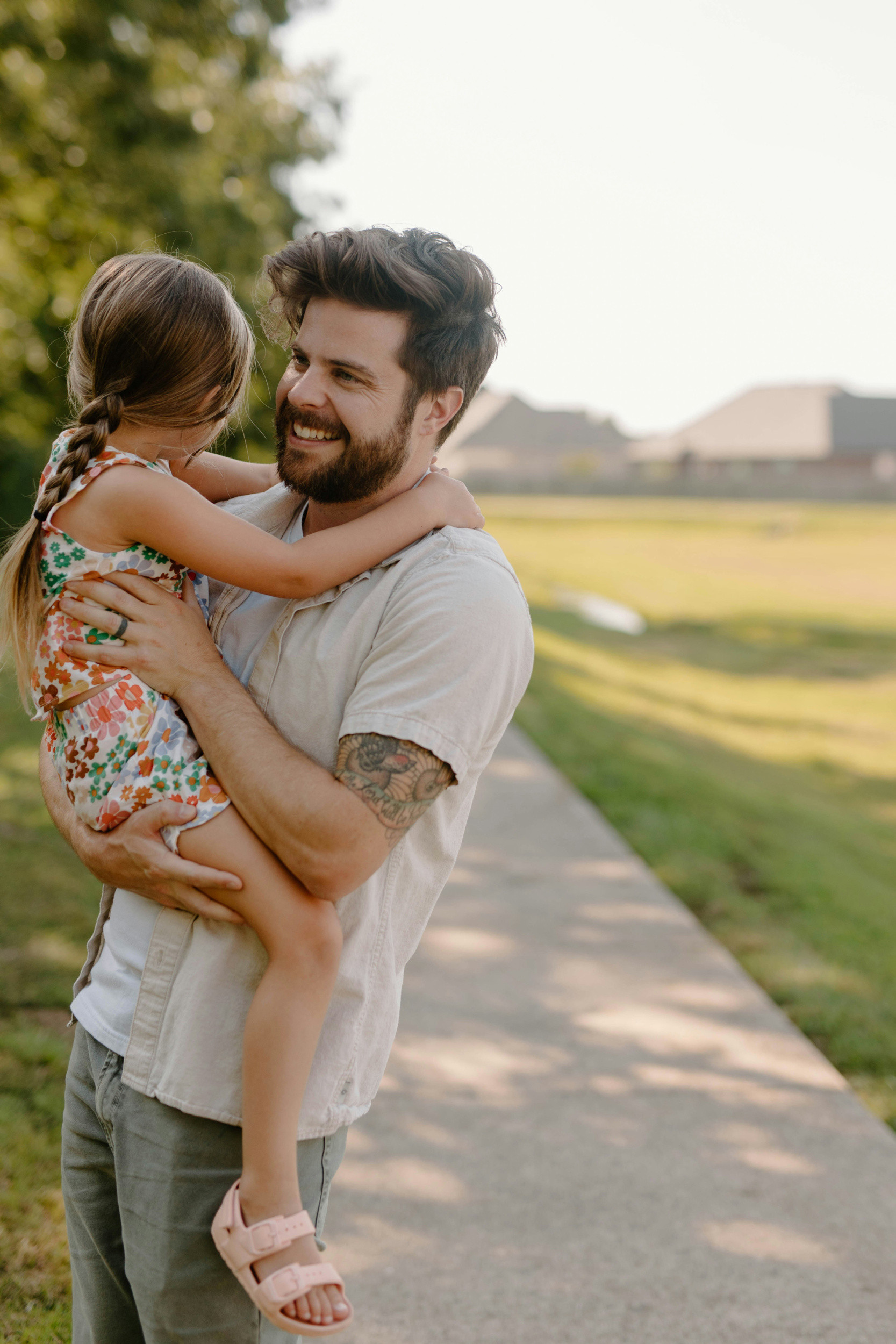 Man spending time with his child