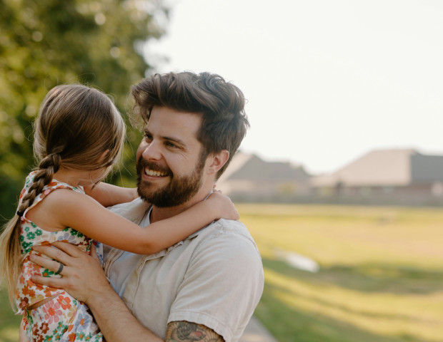 Man spending time with his child